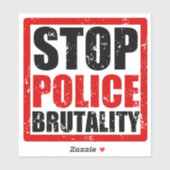 Stop politie brutaliteit Sticker (Vel)