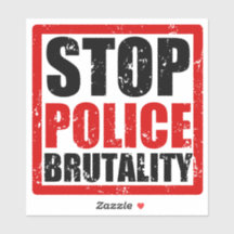 Stop politie brutaliteit Sticker
