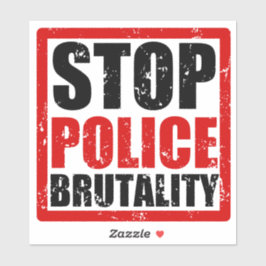 Stop politie brutaliteit Sticker