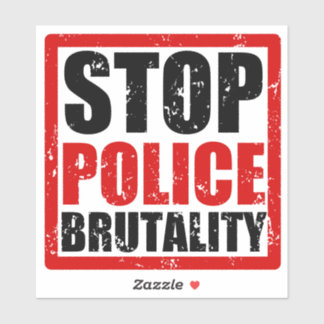 Stop politie brutaliteit Sticker