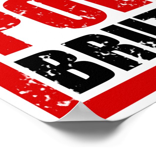 Stop politiegeweld poster (Hoek)