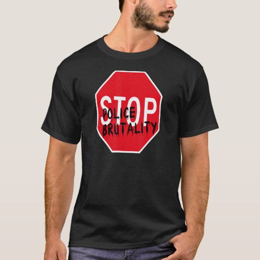 Stop politiegeweld t-shirt (Voorkant)