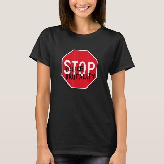 Stop politiegeweld t-shirt (Voorkant)