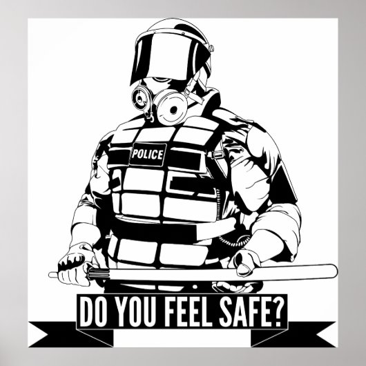 Stop politieonsterfte Kunst voor bezettingen Poster (Voorkant)