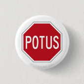STOP POTUS RONDE BUTTON 3,2 CM (Voorkant)