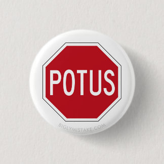STOP POTUS RONDE BUTTON 3,2 CM