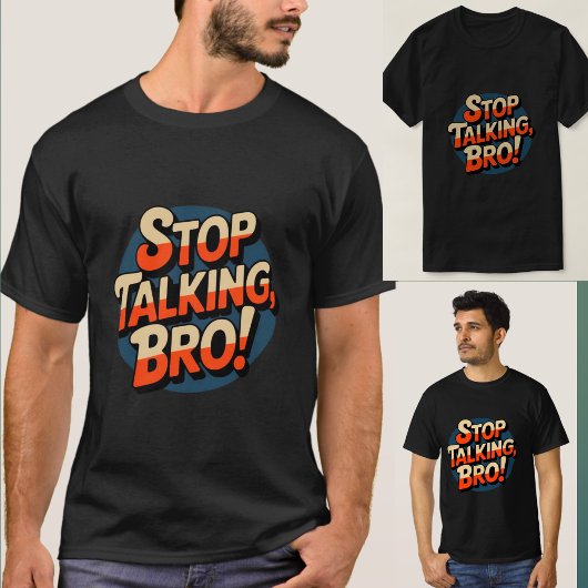 Stop Praten Broer – Brute Attitude T-shirt