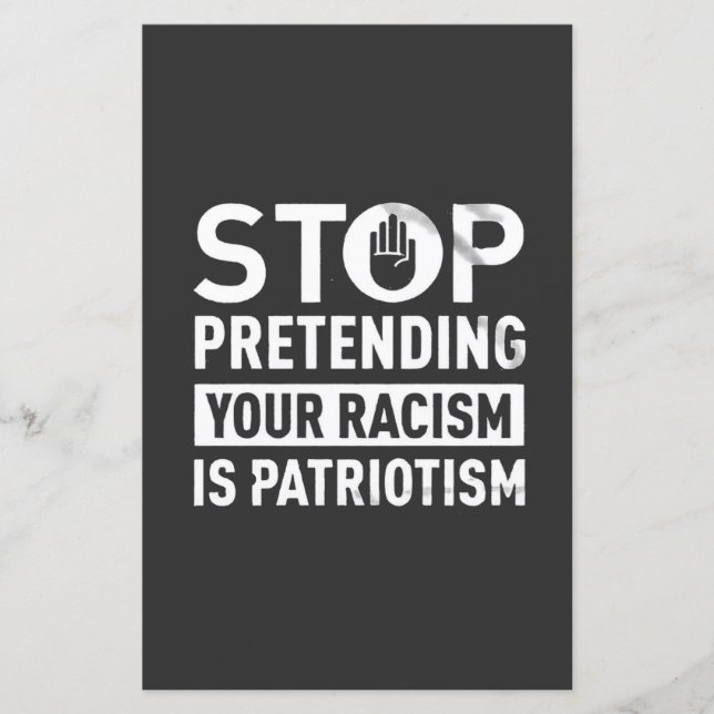 Stop Pretending Your Racism is Patriotism (Voorkant)
