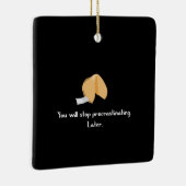 Stop procrastineren keramisch ornament (Rechts)