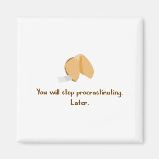 Stop procrastineren magneet (Voorkant)