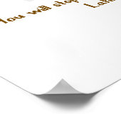 Stop procrastineren poster (Hoek)