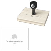 Stop procrastineren rubberstempel (Gestempeld)