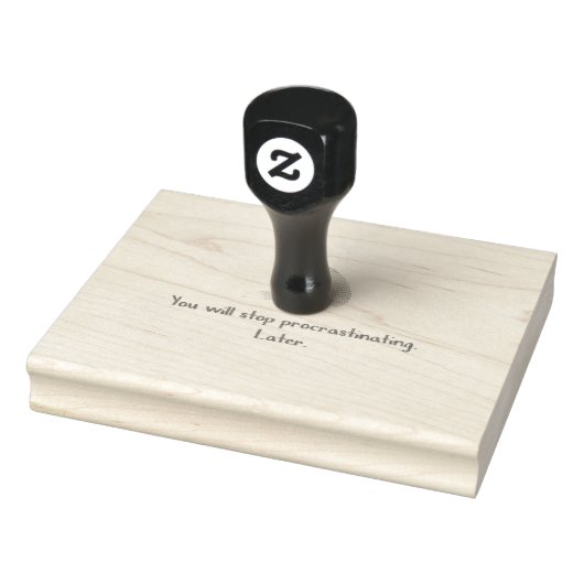 Stop procrastineren rubberstempel (Stempel)
