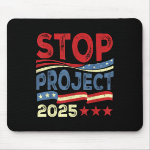 Stop Project 2025 Anti Trump Vlag Politiek Muismat
