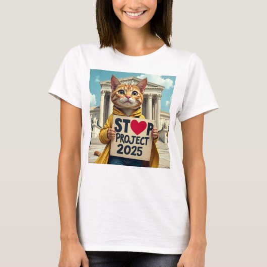 Stop Project 2025 Artistiek T-shirt (Voorkant)