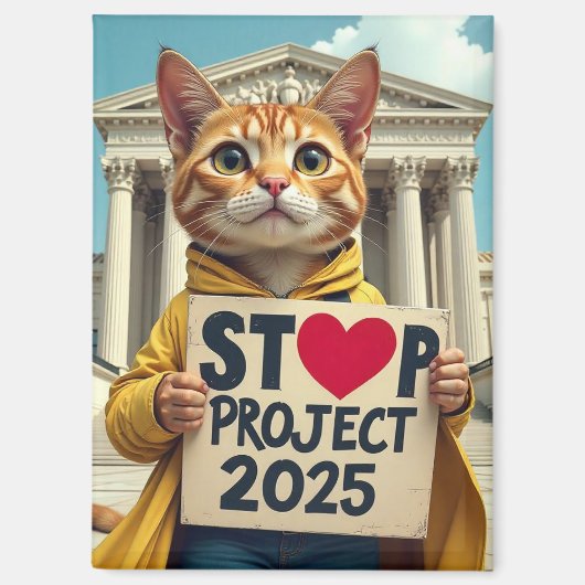 Stop Project 2025 CAT Magneet (Voorkant)