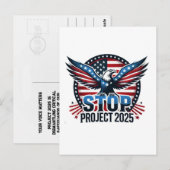 STOP Project 2025 - Defend Democracy Briefkaart (Voorkant / Achterkant)