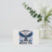 STOP Project 2025 - Defend Democracy Visitekaartje (Staand voorkant)