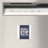 STOP Project 2025 - Defend Democracy - Vote Blue Magneet (Insitu (Vaatwasser))