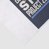 STOP Project 2025 - Defend Democracy - Vote Blue Tissuepapier (Detail)