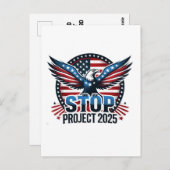 STOP Project 2025 - Democratie verdedigen Briefkaart (Voorkant / Achterkant)