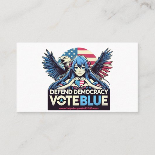 Stop Project 2025 en Agenda 47 Visitekaartje (Voorkant)