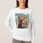 Stop Project 2025 Katten T-shirt (Voorkant)