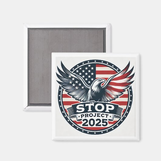 STOP Project 2025 Magneet (Voorkant / Achterkant)