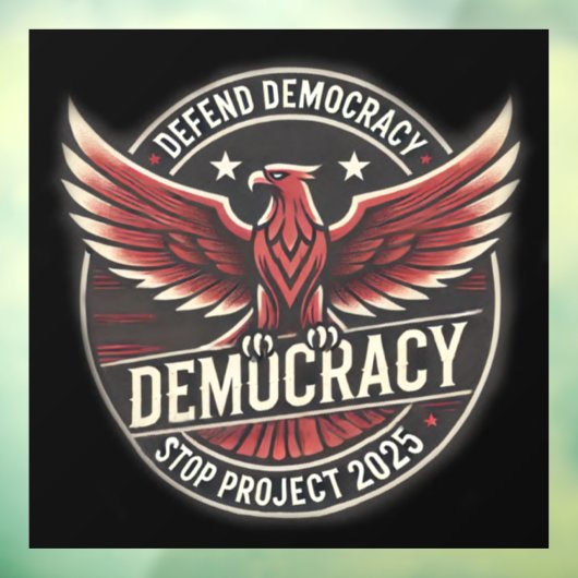 STOP Project 2025 Raamsticker (Vel 3)