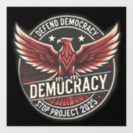 STOP Project 2025 Raamsticker