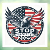 STOP Project 2025 Raamsticker (Vel 3)