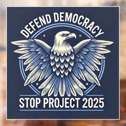 STOP Project 2025 Raamsticker (Vel 2)