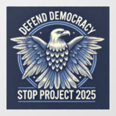 STOP Project 2025 Raamsticker (Vel)