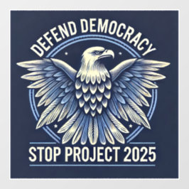 STOP Project 2025 Raamsticker