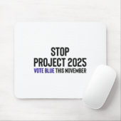 Stop Project 2025 - Stem Blauw 1 Muismat (Met muis)