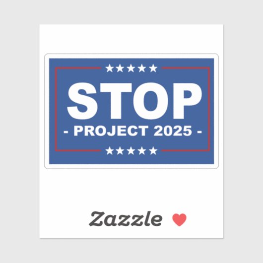 STOP PROJECT 2025 STICKER (Vel)