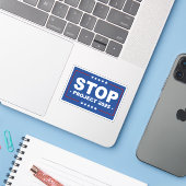 STOP PROJECT 2025 STICKER (Laptop met iPhone)