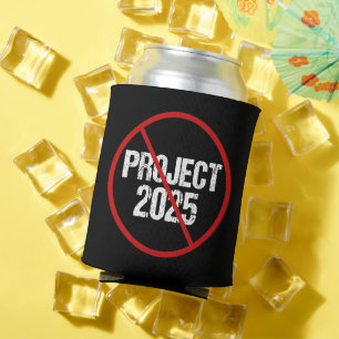 Stop Project 2025 tegen Trump Blikjeskoeler