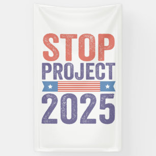 STOP Project 2025 Trump American Patroitic Spandoek