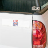Stop Project 2025 Trump Amerikaans Patriottisch Bumpersticker (Op Truck)