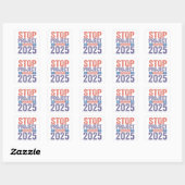 Stop Project 2025 Trump Amerikaans Patriottisch Vierkante Sticker (Vel)