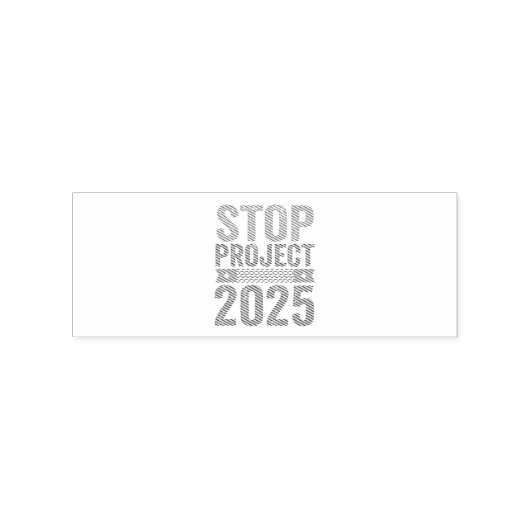 Stop Project 2025 Trump Amerikaanse Patriottische  Rubberstempel (Afrduk)
