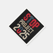 Stop Project 2025 Trump Biden Vintage Servet (Hoek)