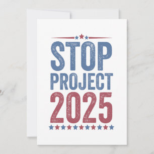 Stop Project 2025 Trump Harris Amerikaanse patriot Kaart