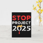 Stop Project 2025 Trumps Project tegen Trump Kaart (Gele Bloem)