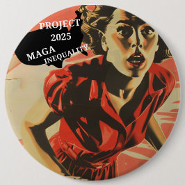 Stop Project 2025, Verkiezingen 2024 Ronde Button 6,0 Cm