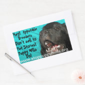 Stop Puppy Mills Magnet Rechthoekige Sticker (Envelop)