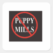 STOP PUPPY MILLS STICKERS (Voorkant)