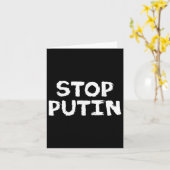 Stop Putin Anti-Oorlogsprotest  Kaart (Gele Bloem)