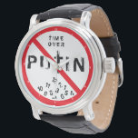 Stop putiN - geen oorlog - vrede - vrijheid voor O Horloge<br><div class="desc">Ik sta bij Oekraïne - vrijheid - vrede - steun Oekraïne - solidariteit - vlag van Oekraïne - sterk samen - de slachtoffers van de vrijheid - Stop puTin - geen oorlog! Laten we van de wereld een betere plek maken - iedereen samen! Een betere wereld begint - hangt af...</div>